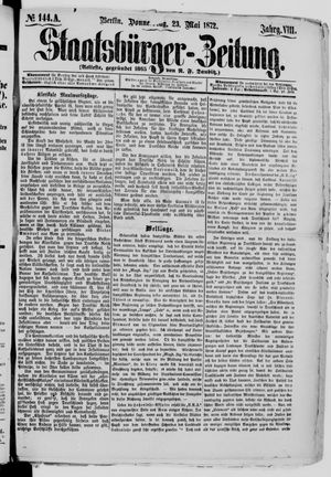 Staatsbürger-Zeitung on May 23, 1872
