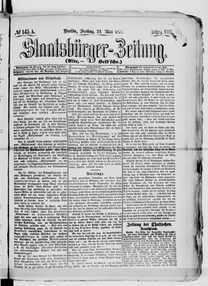 Staatsbürger-Zeitung on May 24, 1872