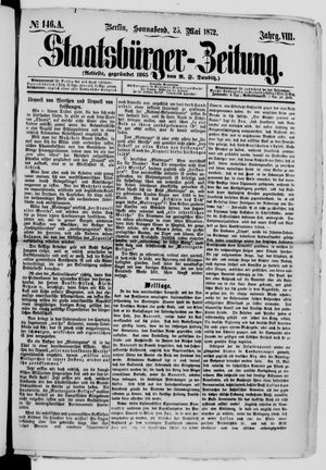 Staatsbürger-Zeitung vom 25.05.1872