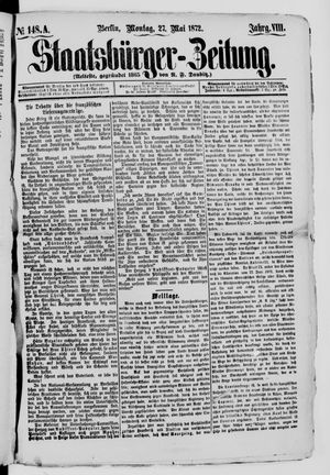 Staatsbürger-Zeitung on May 27, 1872