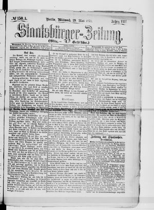 Staatsbürger-Zeitung on May 29, 1872