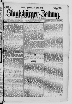 Staatsbürger-Zeitung on May 31, 1872