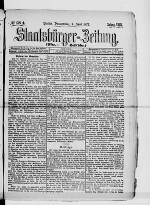 Staatsbürger-Zeitung vom 06.06.1872