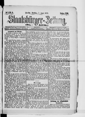Staatsbürger-Zeitung on Jun 7, 1872