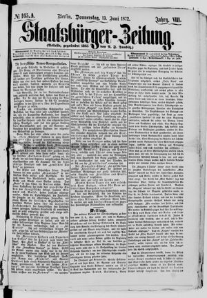 Staatsbürger-Zeitung on Jun 13, 1872