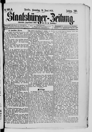 Staatsbürger-Zeitung on Jun 16, 1872