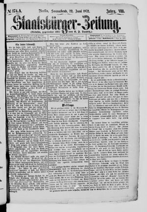 Staatsbürger-Zeitung on Jun 22, 1872