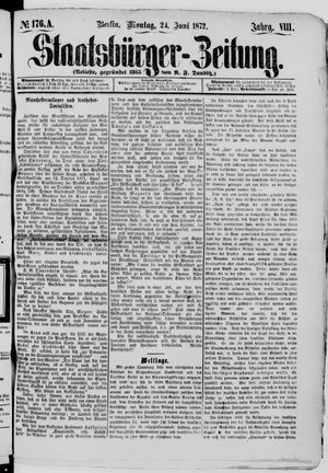 Staatsbürger-Zeitung on Jun 24, 1872