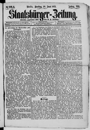 Staatsbürger-Zeitung vom 28.06.1872