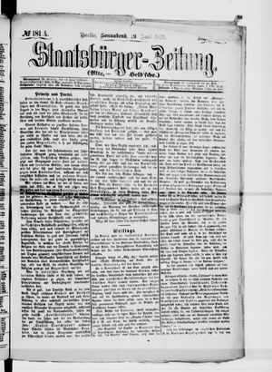 Staatsbürger-Zeitung vom 29.06.1872
