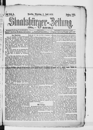Staatsbürger-Zeitung on Jul 2, 1872