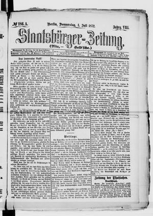 Staatsbürger-Zeitung on Jul 4, 1872