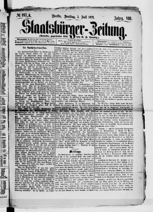 Staatsbürger-Zeitung on Jul 5, 1872