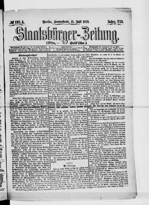 Staatsbürger-Zeitung on Jul 13, 1872