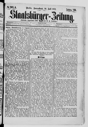 Staatsbürger-Zeitung vom 20.07.1872