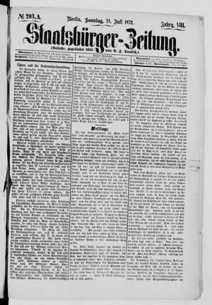 Staatsbürger-Zeitung vom 21.07.1872