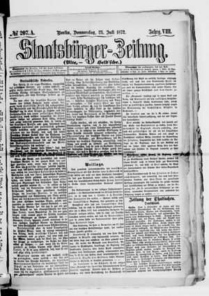 Staatsbürger-Zeitung on Jul 25, 1872
