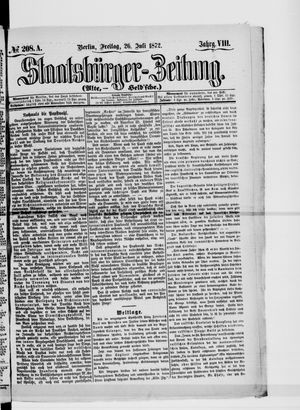 Staatsbürger-Zeitung on Jul 26, 1872