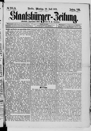 Staatsbürger-Zeitung on Jul 29, 1872