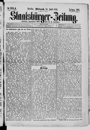 Staatsbürger-Zeitung vom 31.07.1872