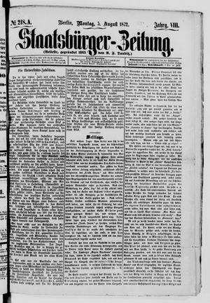 Staatsbürger-Zeitung on Aug 5, 1872