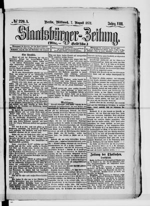 Staatsbürger-Zeitung vom 07.08.1872