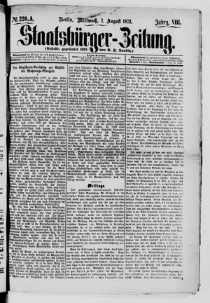 Staatsbürger-Zeitung vom 07.08.1872