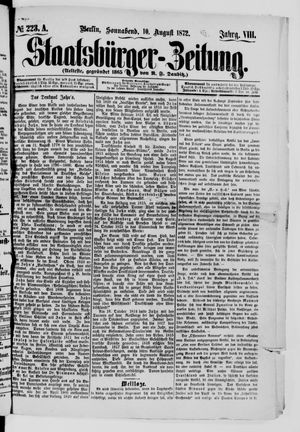 Staatsbürger-Zeitung on Aug 10, 1872