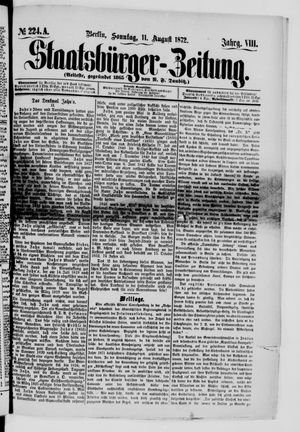 Staatsbürger-Zeitung on Aug 11, 1872