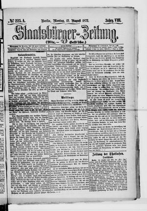 Staatsbürger-Zeitung vom 12.08.1872