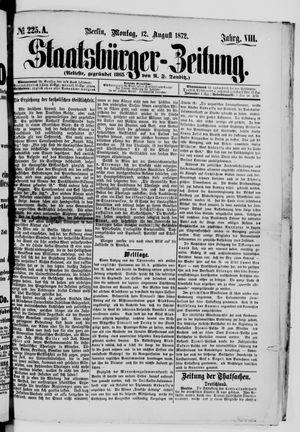 Staatsbürger-Zeitung vom 12.08.1872