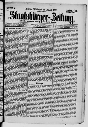 Staatsbürger-Zeitung vom 14.08.1872