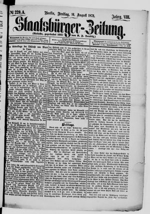 Staatsbürger-Zeitung vom 16.08.1872