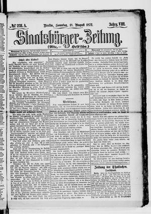Staatsbürger-Zeitung vom 18.08.1872