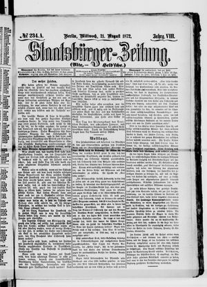 Staatsbürger-Zeitung vom 21.08.1872
