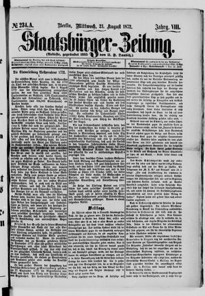 Staatsbürger-Zeitung vom 21.08.1872