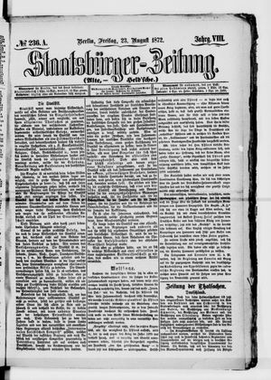 Staatsbürger-Zeitung on Aug 23, 1872