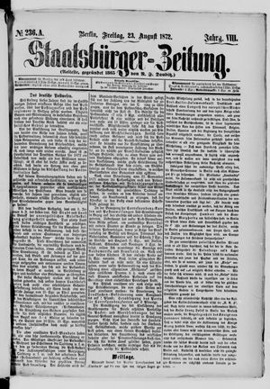 Staatsbürger-Zeitung on Aug 23, 1872