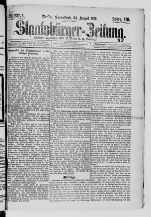 Staatsbürger-Zeitung on Aug 24, 1872