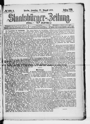 Staatsbürger-Zeitung on Aug 25, 1872