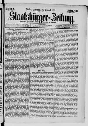 Staatsbürger-Zeitung vom 30.08.1872