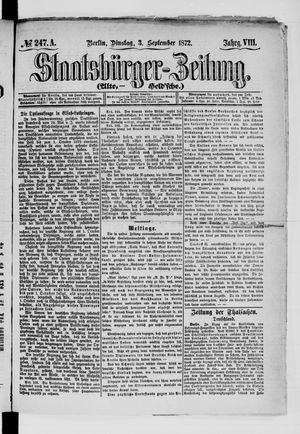 Staatsbürger-Zeitung on Sep 3, 1872