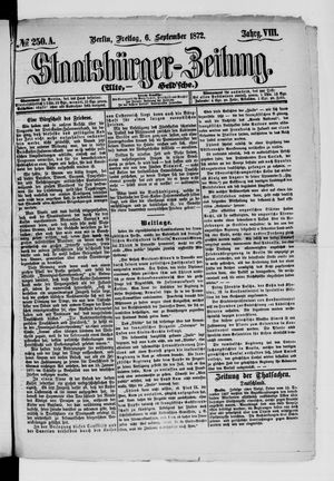 Staatsbürger-Zeitung vom 06.09.1872