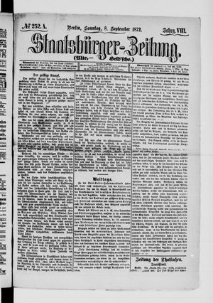 Staatsbürger-Zeitung vom 08.09.1872
