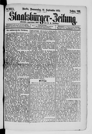 Staatsbürger-Zeitung on Sep 12, 1872
