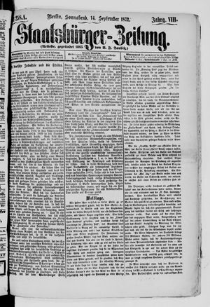 Staatsbürger-Zeitung vom 14.09.1872