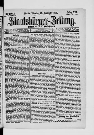 Staatsbürger-Zeitung vom 16.09.1872