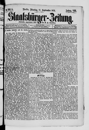 Staatsbürger-Zeitung vom 17.09.1872