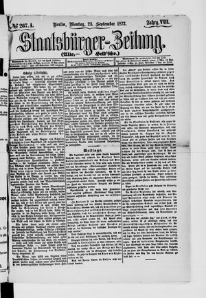Staatsbürger-Zeitung vom 23.09.1872