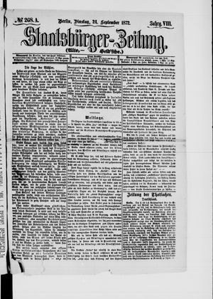 Staatsbürger-Zeitung on Sep 24, 1872